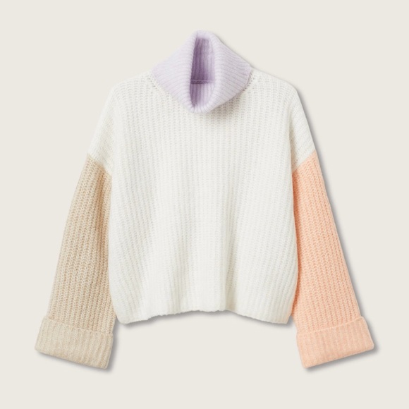 Mango turtleneck knitted sweater - Picture 2 of 6